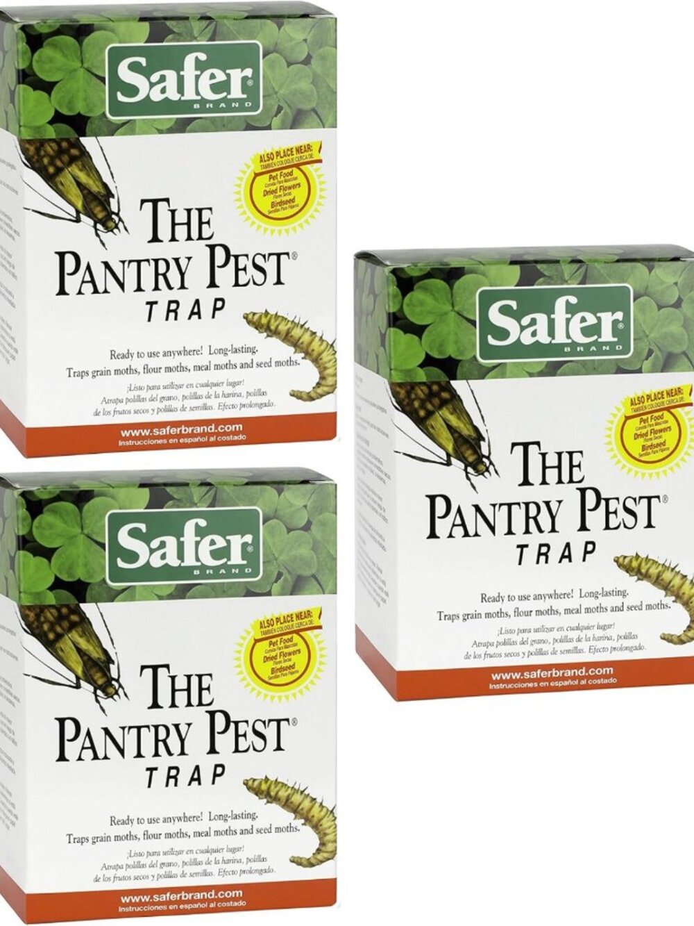 Effective Pantry Moth Trap - 6 Pack, Non-Toxic, Safe & Easy to Use Insect